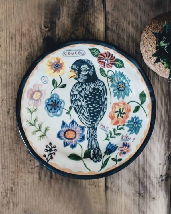 Vintage Wood Dinner Plate