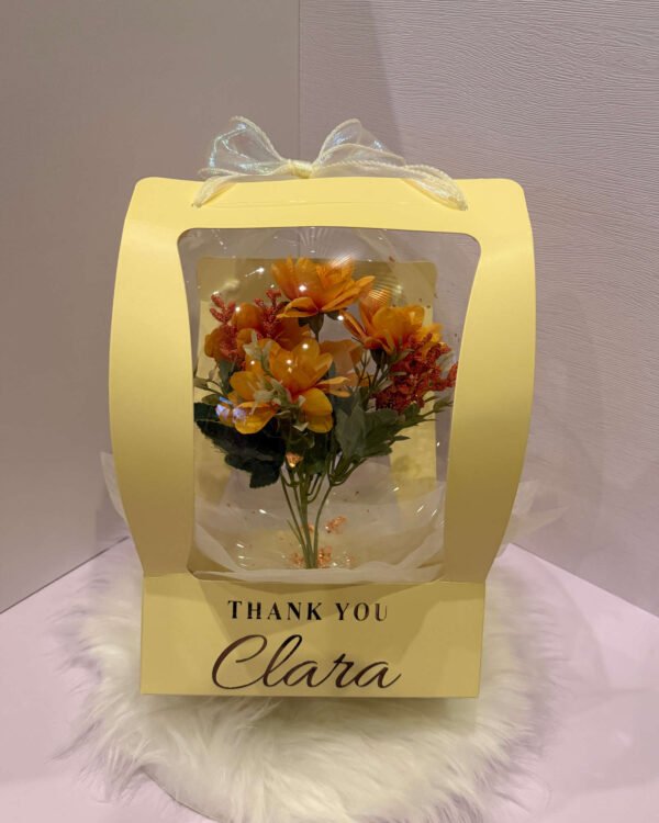 Golden Bloom Bobo Balloon (Gift Bag)