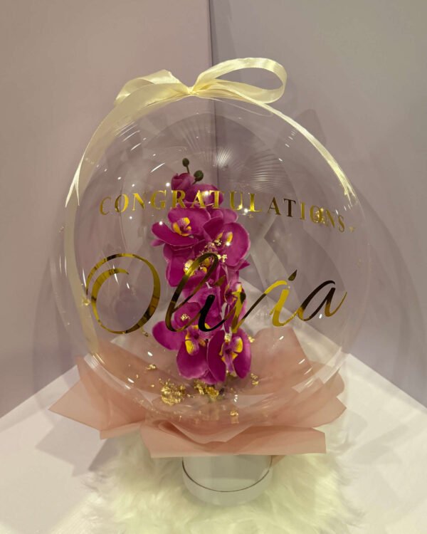 Royal Purple Orchid Bobo Balloon